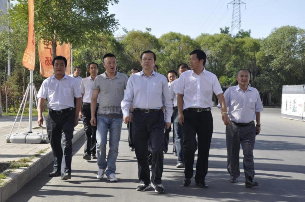 市长柳鹏,副市长王进平视察恒基美居项目进度 - 甘肃恒基文化产业投资